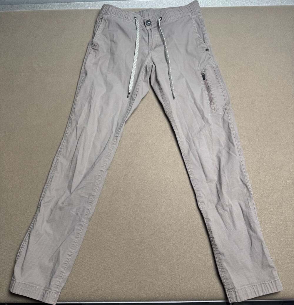 Vuori Ripstop Climber Pants Gray Drawstring Organic Cotton